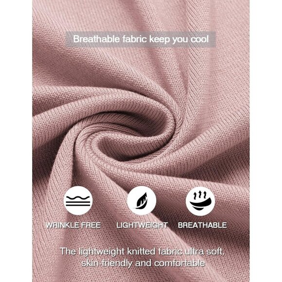 ❤️Men's Pink Button Down Shirt Vintage Short  Sleeve Shirts Casual Beach Tops - Picture 4 of 6